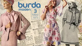 DIY Burdamoden 03/1973 | Vintage Fashion | Makeup 1973 | DIY einfach kreativ 🕰☕🎞🗝