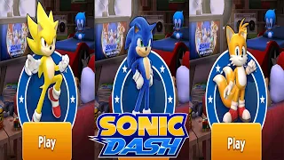 Sonic Dash x Sonic the Hedgehog 2 - MOVIE SUPER SONIC VS MOVIE SONIC VS MOVIE TAILS