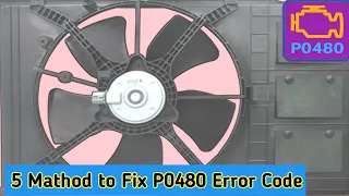 How to repair cooling fan and fualt code!!p0480 cooling fan 1 cricuit malfanction