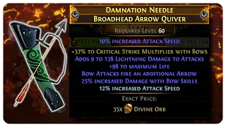 Comment Crafter un Carquois Lightning Arrow/Tornado Shot - Guide Path of Exile 3.22
