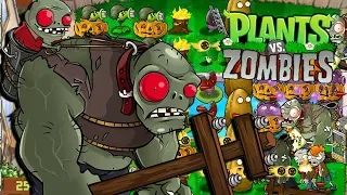 LOS ZOMBISTEINS CON OJOS ROJOS - Plants vs Zombies