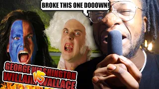 George Washington vs William Wallace. Epic Rap Battles of History (REACTION)