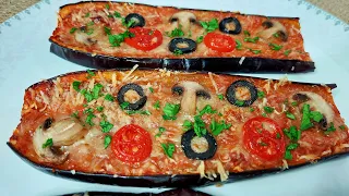 Forget obesity! | I lost 8 kg in a month 🍆 VEGETARIAN Eggplant pizza!