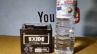 How to Distilled water Change And Repair Bike Battery