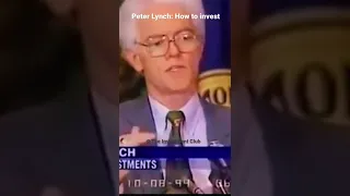 Peter Lynch: How to invest