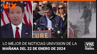 Lo mejor de Noticias Univision de la mañana | Lunes 22 de enero de 2024