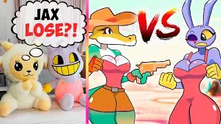 GUMMIGOO vs JAX - Battle for Pomni | Dolly and Jax React to The Amazing Digital Circus #116