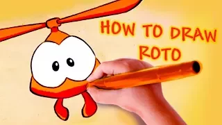 Om Nom Stories - How to draw Om Nom: Roto - Cut The Rope - Kedoo ToonsTV