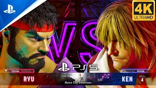 Street Fighter 6 PS5 Gameplay | Ryu Vs Ken [4K 60FPS HDR]