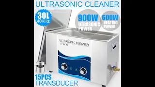 900 вт ультразвуковой очиститель 30л промышленный нагреватель 40 кгц из нержавеющей стали для ванны