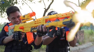 Nerf Guns War: Couple Police Of SEAL TEAM Attack Leader Brutal Dangerous Criminal Group