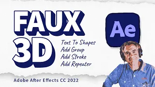 After Effects: Fake 3D Text Extrusion Effect