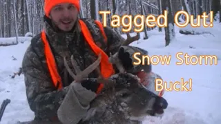 Big Snow Storm Buck! Michigan Rifle Hunt.