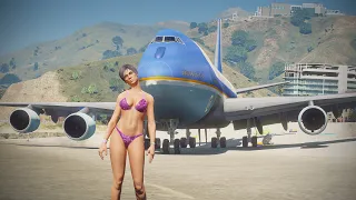 Trump's Pilot Got Drunk And Landed Boeing VC-25 On The Beach | GTA 5