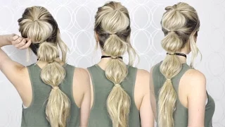 HOW TO: Easy Bubble Ponytail | MEDIUM, LONG HAIR