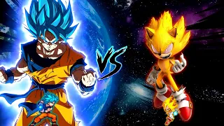 Goku Perfect SSB V2 OP (New) VS Sonic Fleetway V2 OP in Jump Force Mugen