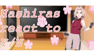 Hashiras react to y/n (Sakura) •|Gacha Reaction|• {My first Gacha Reaction}