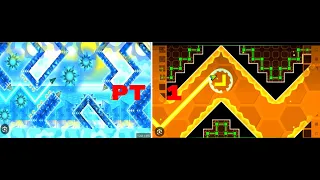 Making a Only Wave Level in Geometry Dash with different Themes! Pt 1