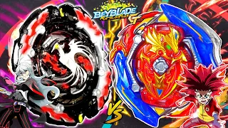 DEAD PHOENIX vs UNION ACHILLES | PHI VS AIGER  | Beyblade Burst GT Battle ベイブレードバーストガチ