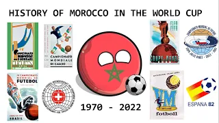 History of Morocco in the FIFA World Cup: Countryballs (1970 - 2022)