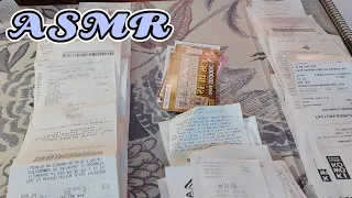 ASMR | Sorting receipts | Paper Sounds | Writing | Lofi | No talking #asmr #papersound