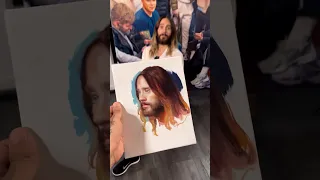 I painted Jared Leto and got his reaction! 😱