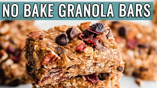 Healthy NO BAKE Granola Bars are So Easy!