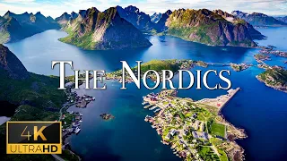 FLYING OVER THE NORDICS (4K UHD) - Relaxing Music With Beautiful Nature Film For Stress Relief