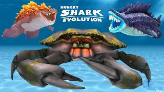 MAGMAJIRA vs Giant CRAB vs SHARKJIRA! Hungry Shark Evolution