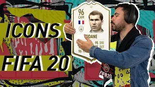 ICONS FIFA 20 | 96 PRIME ICON ZIDANE | TODOS LOS ÍDOLOS EN FIFA ULTIMATE TEAM