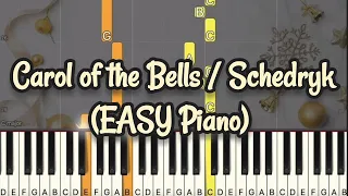 Carol of the Bells | Ukrainian Christmas Song "Schedryk" | X'mas Song | Simple Piano Tutorial