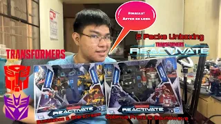 Transformers Reactivate 2 Pack Optimus Prime & Soundwave | Bumblebee & Starscream Unboxing