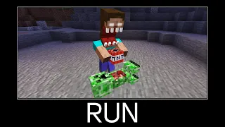 Minecraft wait what meme part 357 (Scary Сreeper and Scary Herobrine)