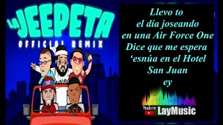 La Jeepeta ( Remix ) LETRA - Nio Garcia 🎵 Brray 🎵 Juanka 🎵 Anuel AA 🎵 Myke Towers