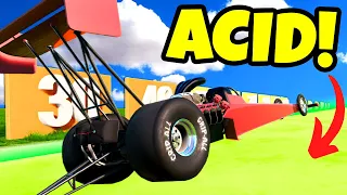 MELTING the FASTEST CAR in this ACID Jump Challenge in BeamNG Drive Mods!