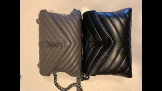 Saint Laurent Loulou vs College bag comparison