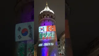 GALATA KULESİ - Video Mapping 3D Gösterisi - 18 Kasım 2021