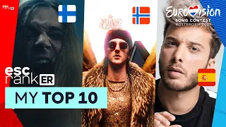 EUROVISION 2021 : TOP 10 - NEW 🇫🇮 🇳🇴 🇪🇸