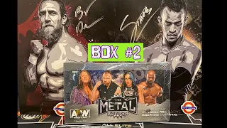 Opening a Second box of AEW Upper Deck Skybox Metal 2022 Hobby box