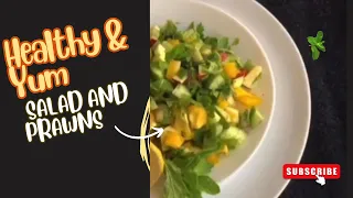 How Do I Prawn Fry  🦐🍤 & Yummy Salad