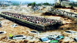 Destroyed in seconds: Footage of destruction in China when Three Gorges Dam overflows