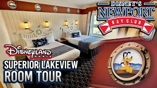 Disney’s Newport Bay Club at Disneyland Paris - Superior Lakeview Hotel Room Tour
