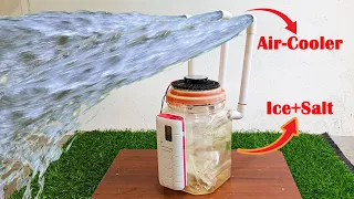 Amazing idea| He make a tiny mobile air-conditioner easy way at home #diy