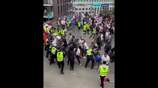 Wild scenes as England fans STORM Wembley ahead of EURO 2020 final against Italy