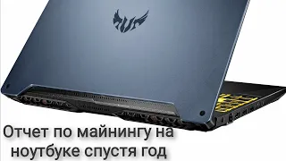 Год майнинга на ноутбуке Asus TUF Gaming F15 FX506 (I5 10300H +1660ti)