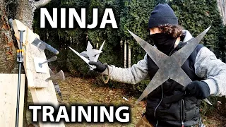 Real NINJA Training (Shuriken/Chakram/Axe) Compilation