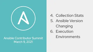 Stats update + Ansible versions + Execution Envs (Ansible Contributor Summit 2021.03 - Part 2)