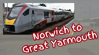 Norwich to Great Yarmouth | FULL JOURNEY | Greater Anglia 755 Stadler FLIRT (via Acle)