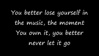 Lose Yourself by Eminem -Lyrics (CLEAN)