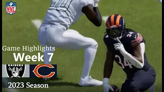 Las Vegas Raiders @ Chicago Bears Week 7 2023 | MML Highlights